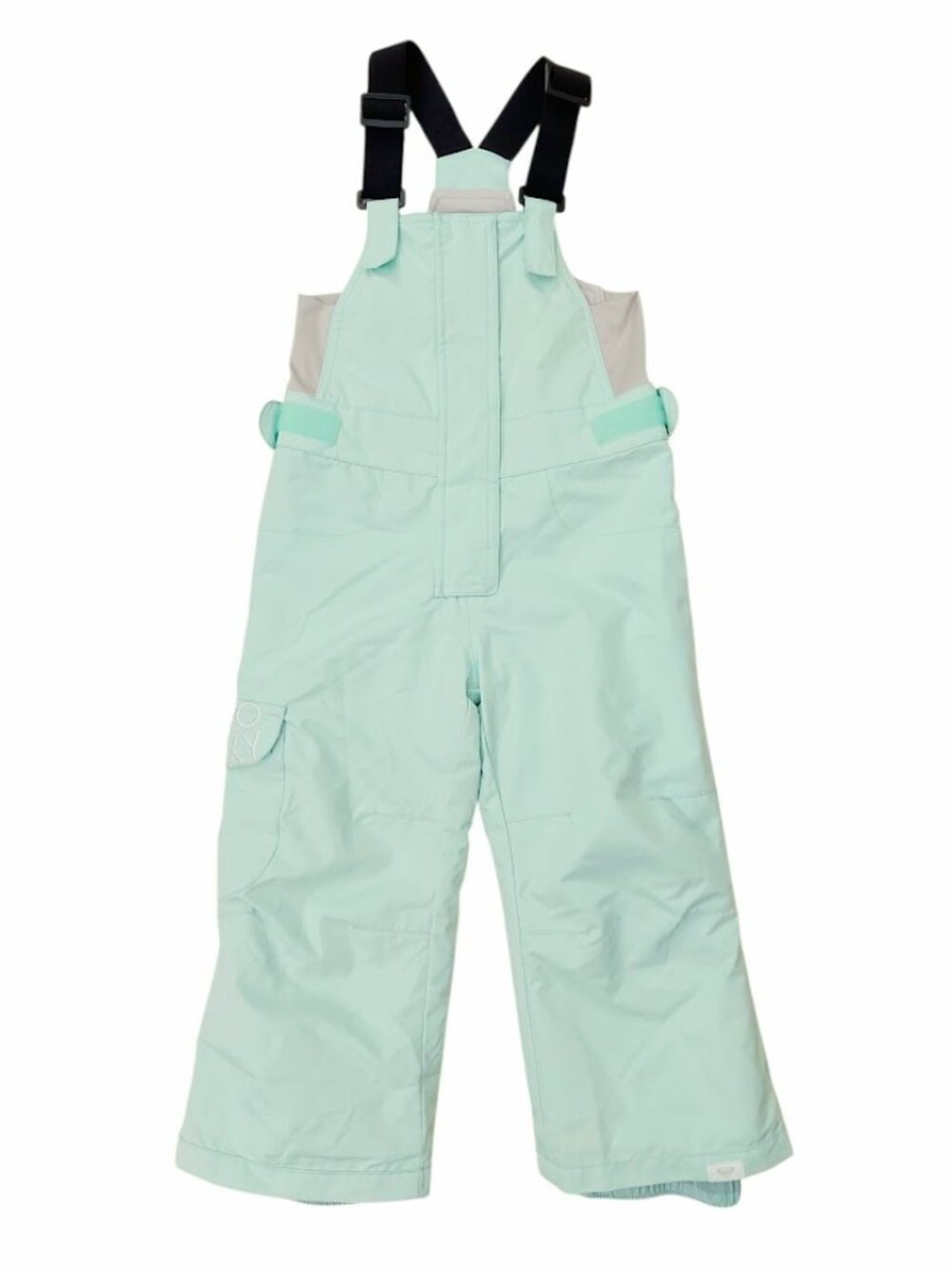 Roxy Snow Bibs Girls Size T3 Mint Green Snowboard Ski Warm Winter Insulated